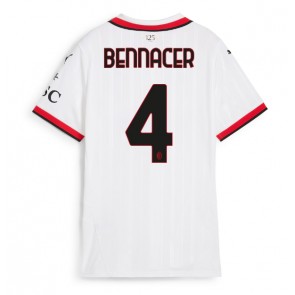 AC Milan Ismael Bennacer #4 Gostujuci Dres za Ženska 2024-25 Kratak Rukavima